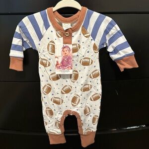 Tesa babe game day onesie NWT size 0-3m